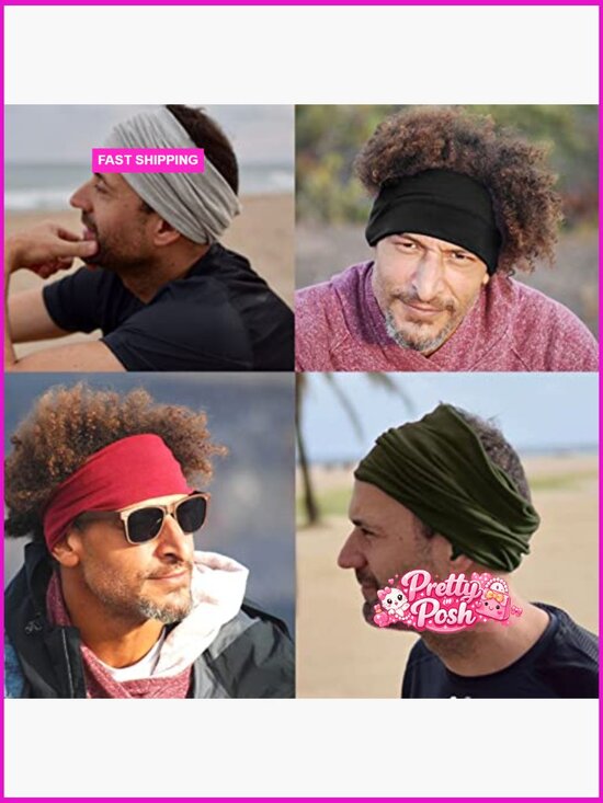 Spandex Hijab Under Caps, Unisex Stretch Dreadlocks Tube Head Wraps main image 6